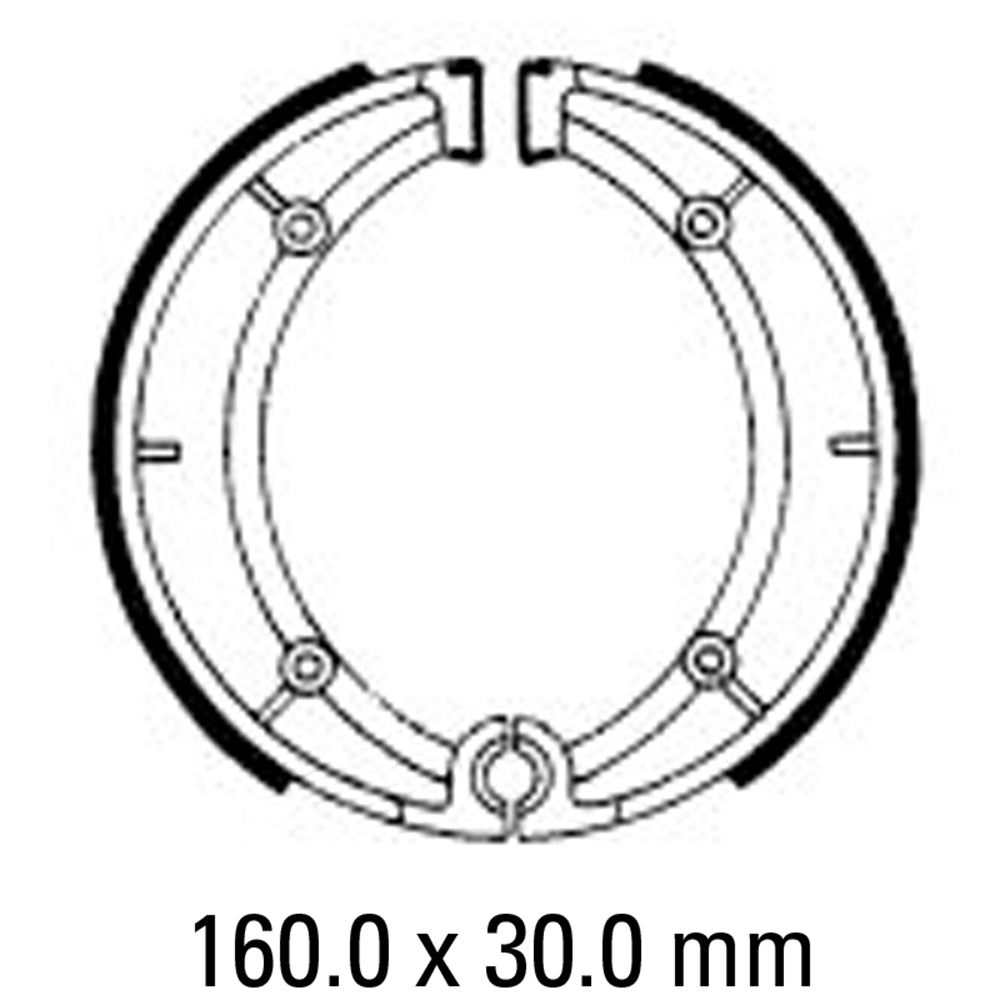 FERODO Brake Shoe Set - FSB876