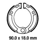 FERODO Brake Shoe Set - FSB908