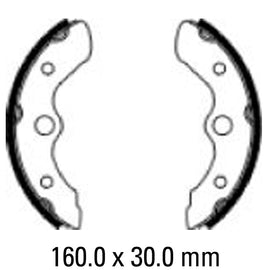 FERODO Brake Shoe Set - FSB925