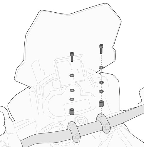 GIVI Smart Bar S900A Smart Mount S901A Mounting Kit