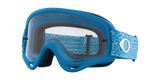 Oakley O Frame Blue Crackle MX Goggles - Clear Lens