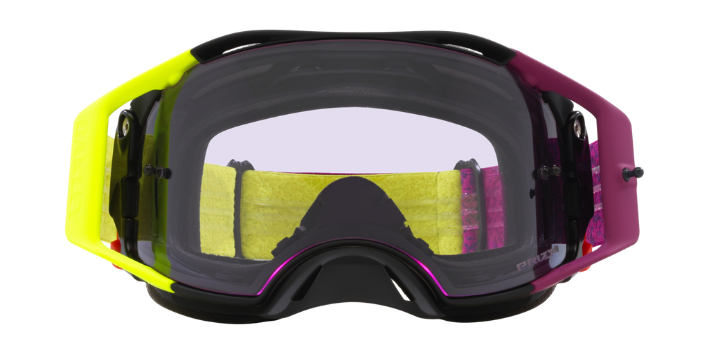 Oakley Airbrake MX Retina Purple Viper Room Strap Goggles With Prizm MX Low Light Lens