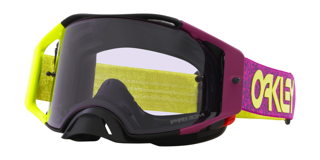 Oakley Airbrake MX Retina Purple Viper Room Strap Goggles With Prizm MX Low Light Lens
