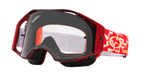 Oakley Airbrake MTB Troy Lee Designs Red Lightning Goggles with Clear Lens
