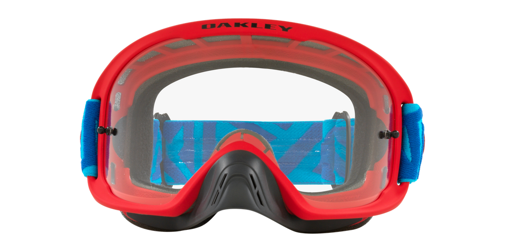 Oakley O Frame 2.0 Pro Angle Red Goggles With Clear Lens