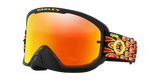 Oakley O Frame 2.0 Pro MTB Troy Lee Designs Orange Blocks Goggles With Fire Iridium Lens