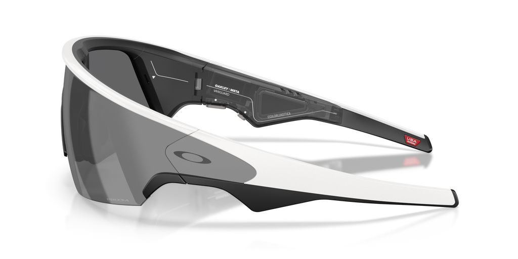 Oakley Meta Vanguard Sunglasses With Prizm Black Lens - White
