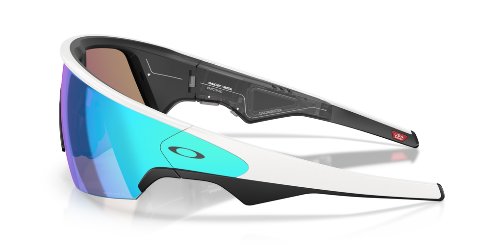 Oakley Meta Vanguard Sunglasses With Prizm Sapphire Lens - White