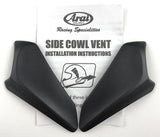 Arai Rx-7V Vent 5 Side Cowl Set - Black Frost