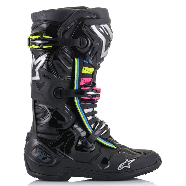 Alpinestars Tech 10 Supervented Black/Hue Boots - View 2 | Everest Motorcycles