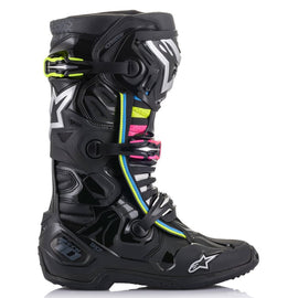 Alpinestars Tech 10 Supervented Black/Hue Boots - View 2 | Everest Motorcycles