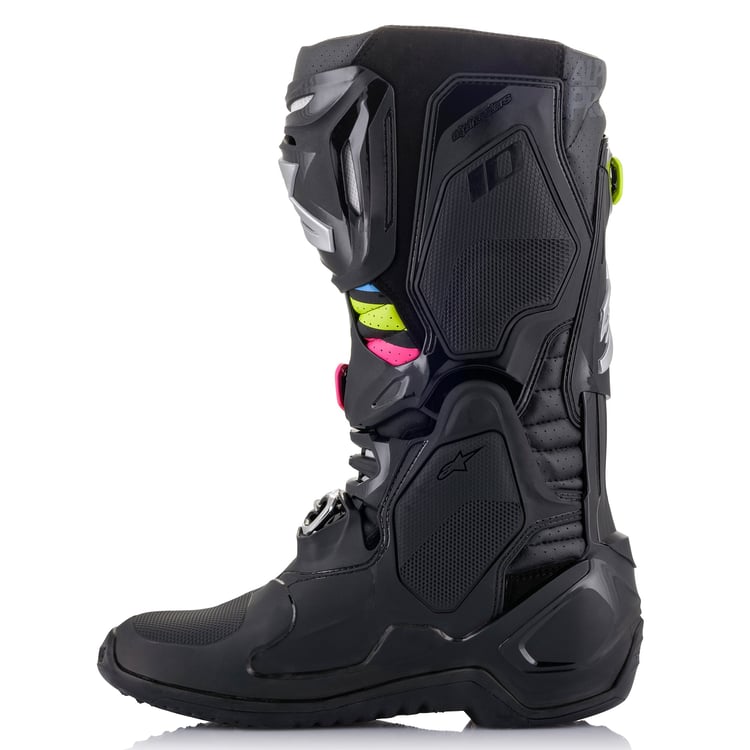 Alpinestars Tech 10 Supervented Black/Hue Boots - View 5 | Everest Motorcycles