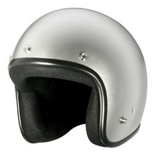 Load image into Gallery viewer, M2R 225 With Peak Open Face Motorcycle Helmet - Silver