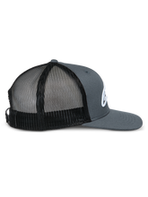 Load image into Gallery viewer, Alpinestars Corp Trucker Hat - Grey/Black - View 4 | Everest Motorcycles