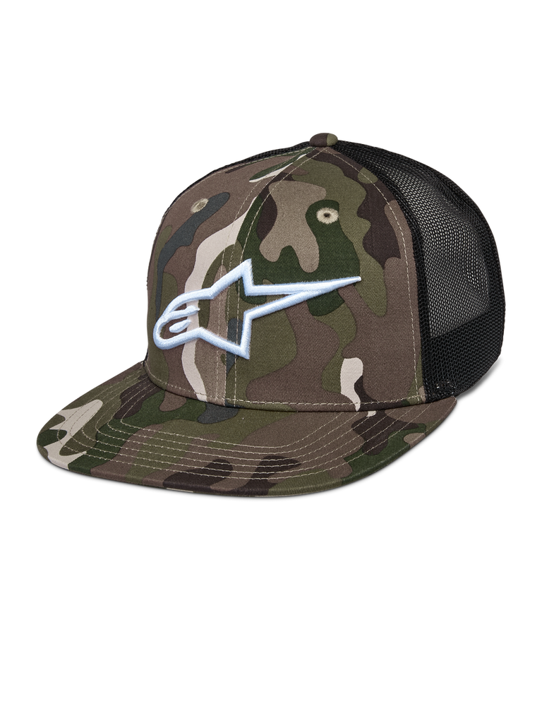 Alpinestars Corp Trucker Hat - Green/Camo/Black - View 1 | Everest Motorcycles