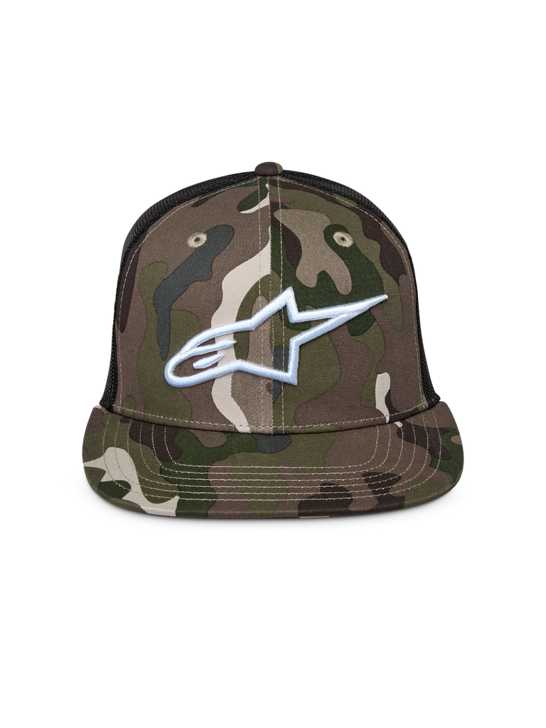 Alpinestars Corp Trucker Hat - Green/Camo/Black - View 5 | Everest Motorcycles