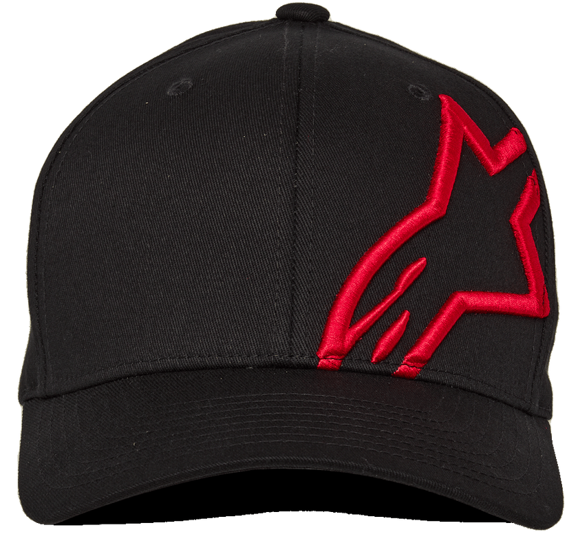 Alpinestars Corp Shift 2 Curved Brim Hat - Black/Red - View 5 | Everest Motorcycles