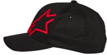 Load image into Gallery viewer, Alpinestars Corp Shift 2 Curved Brim Hat - Black/Red - View 2 | Everest Motorcycles