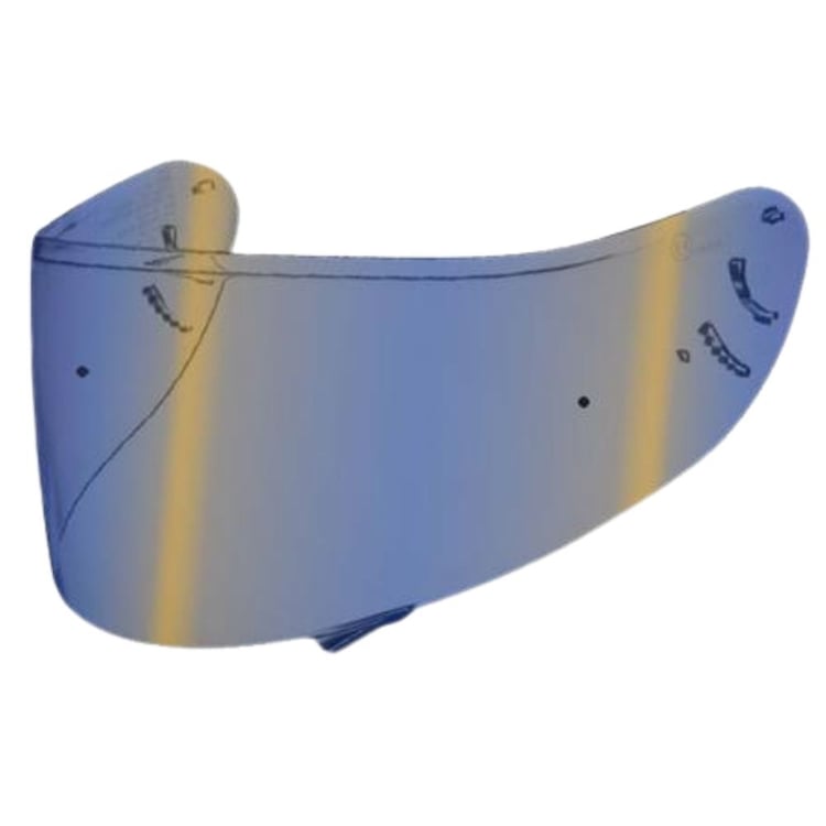 Shoei CW-1 Blue Spectra Iridium Visor