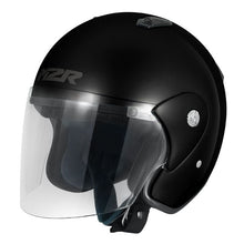 Load image into Gallery viewer, M2R 290 Open Face Motorcycle Helmet - Black
