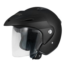 Load image into Gallery viewer, M2R 290 Open Face Motorcycle Helmet - Semi Flat Black