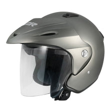 Load image into Gallery viewer, M2R 290 Open Face Motorcycle Helmet - Titanium