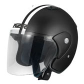 Load image into Gallery viewer, M2R 290 Urban PC-5F Open Face Motorcycle Helmet - Matt Black
