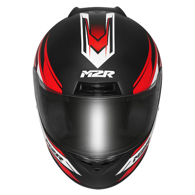 M2R M1 Chase PC-1F Motorcycle Helmet - Red - MotoHeaven