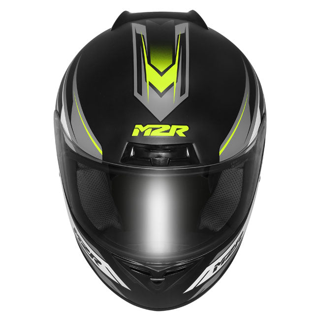 M2R M1 Chase PC-3F Motorcycle Helmet - Hi-Vis