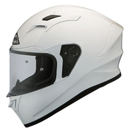 SMK Stellar Motorcycle Full Face Helmet (GL100) - White