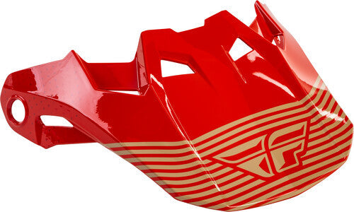 Fly Racing Formula CC Primary Replacement Helmet Peak - Red/Khaki