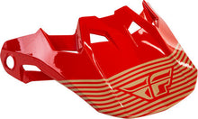 Load image into Gallery viewer, Fly Racing Formula CC Primary Replacement Helmet Peak - Red/Khaki