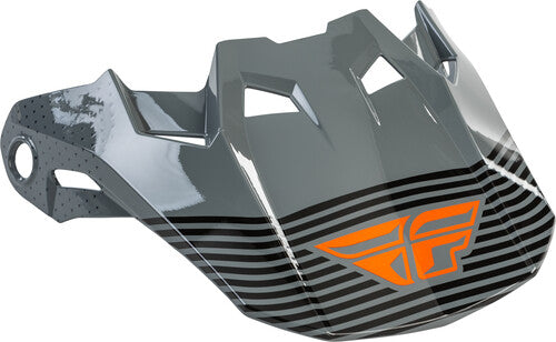 Fly Racing Formula CC Primary Replacement Helmet Peak - Grey/Orange
