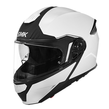 Load image into Gallery viewer, SMK Gullwing Motorcycle Modular Helmet (GL200) - White
