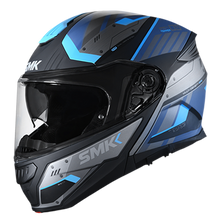Load image into Gallery viewer, SMK Gullwing Tekker Motorcycle Modular Helmet (MA265) - Matte Blue