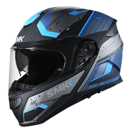 SMK Gullwing Tekker Motorcycle Modular Helmet (MA265) - Matte Blue