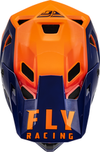 Load image into Gallery viewer, Fly Racing Rayce Replacement Helmet Peak - Navy Orange/Red