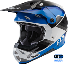 Load image into Gallery viewer, FLY Racing Formula CP Helmet Rush Blk Blu Wht