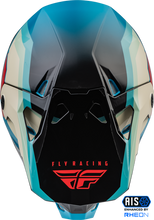 Load image into Gallery viewer, FLY Racing Formula CP Helmet Rush Blk Stone Dk Teal