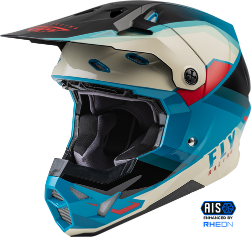 FLY Racing Formula CP Helmet Rush Blk Stone Dk Teal