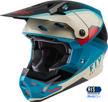 Load image into Gallery viewer, FLY Racing Formula CP Helmet Rush Blk Stone Dk Teal