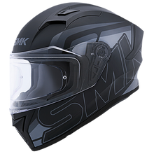 Load image into Gallery viewer, SMK Stellar Stage Motorcycle Helmet (MA262) - Matt Black/Grey Black