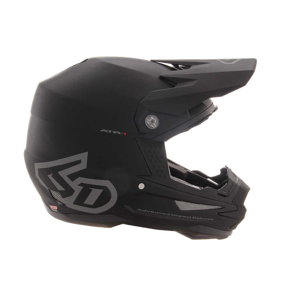 6D ATR-2 Replacement Helmet Peak Visor- Solid Matte Black