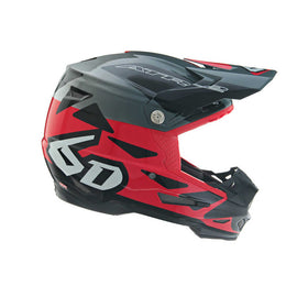 6D ATR-2 Merge Replacement Helmet Peak - Red/Grey/Black