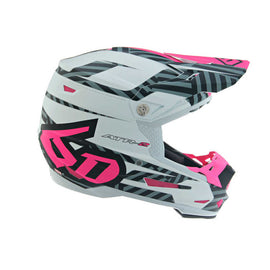 6D ATR-2Y Havoc Replacement Helmet Peak - Neon Pink/White