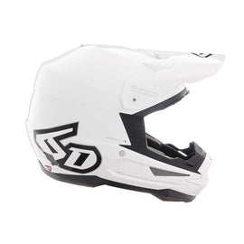 6D ATR-1 Replacement Peak Gloss White With Silver Logo