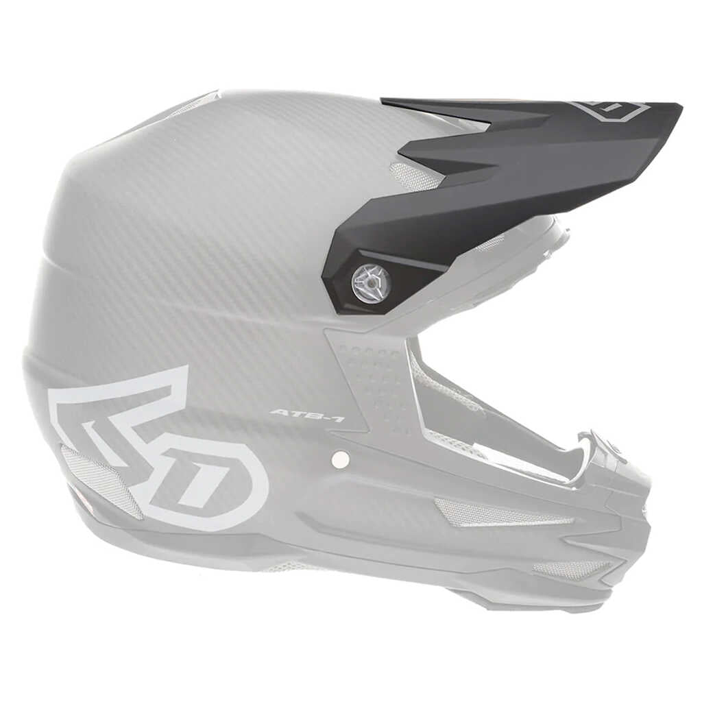 6D ATB-1 Solid Helmet Peak - Matt Carbon
