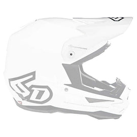 6D ATB-1 Solid Helmet Peak - Matte White