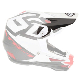 6D ATB-1 Switch Helmet Peak - Red/White/Black