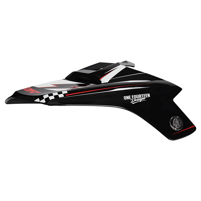 M2R MX2 JR Replacement Peak Lightning PC-1 - Red / White / Black